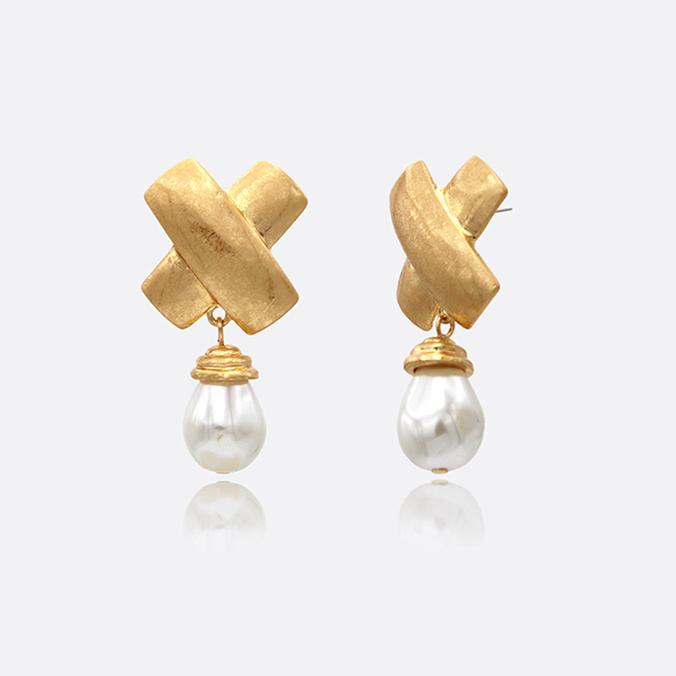 Timeless Crossed Earrings