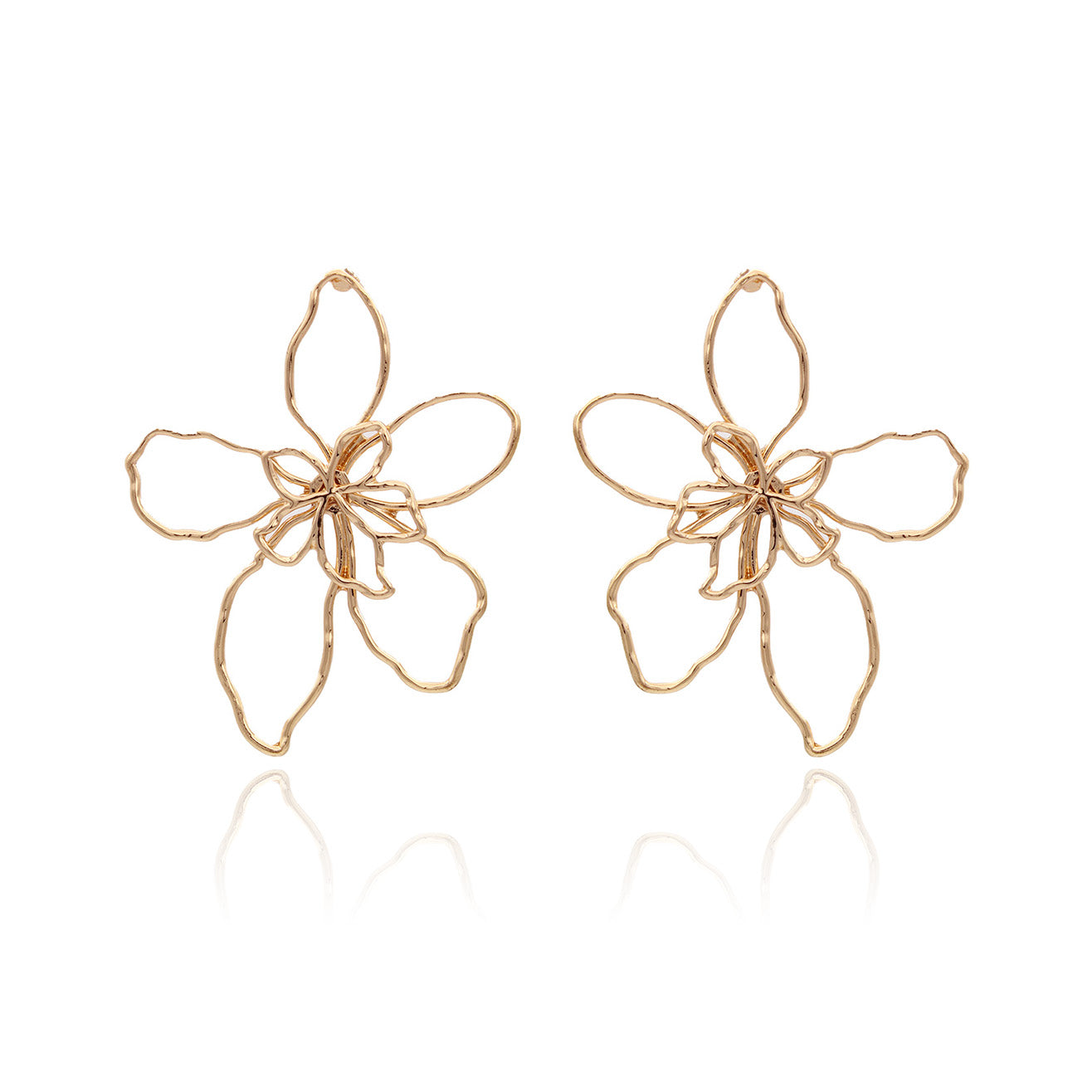 Flower Wire Earrings