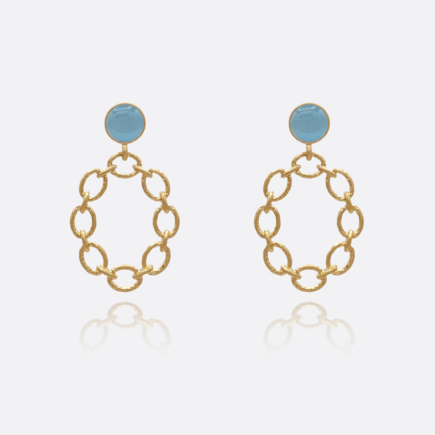 Cat's eye Stone Drop Earrings