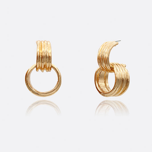 Double Chunky Hoop Earrings